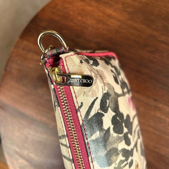 JIMMY CHOO Coated Canvas Pouchette RARE!! - Picture 6 of 7
